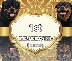 1st FEMALE RESERVED